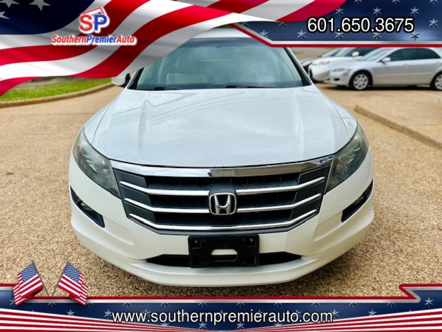 2012 WHITE HONDA CROSSTOUR EX-L (5J6TF1H52CL) , located at 922 W. Beacon St., Philadelphia, MS, 39350, (601) 650-3675, 32.770447, -89.127151 - Photo#1